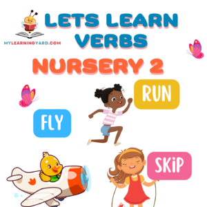 Nursery 2 verb worksheet for the Nigerian kids