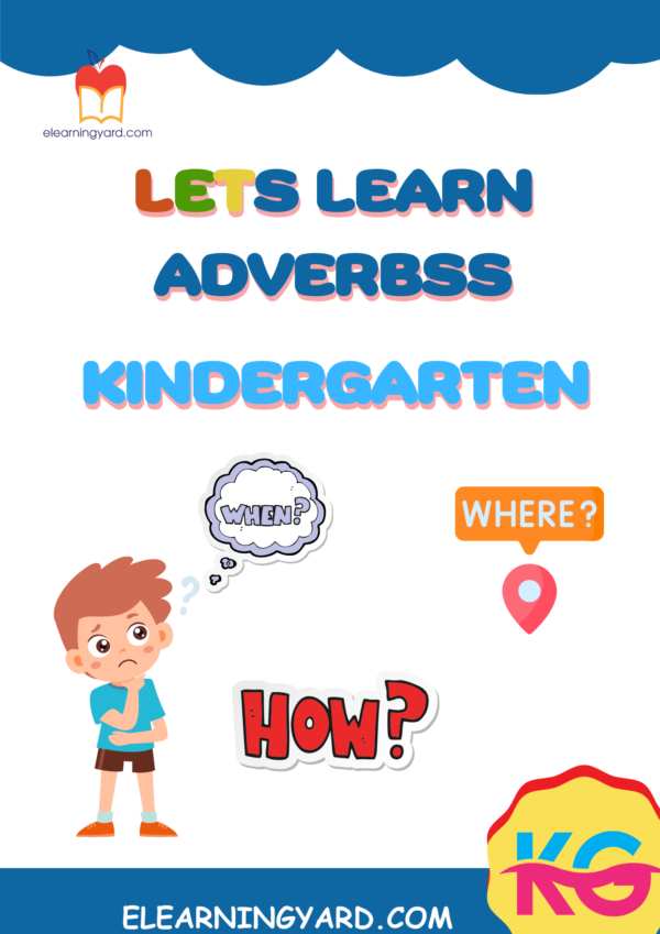 Adverbs for kindergarten