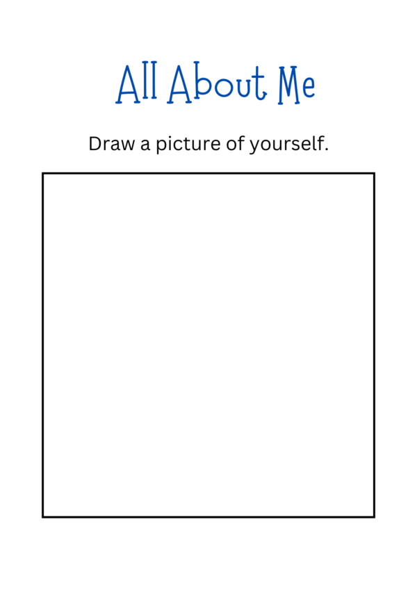 All About Me Essay Worksheet For Kindergarten