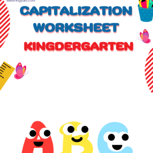 Capitalization Fun Worksheet for Kindergarten