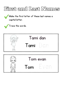 Capitalization Worksheet