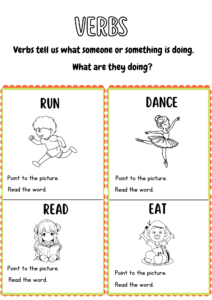 Action Packed Fun: A Verb Worksheet for Kindergarteners