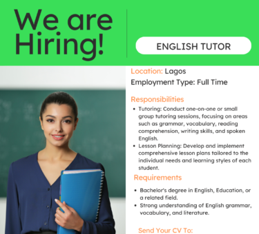 English Tutor in Ipaja