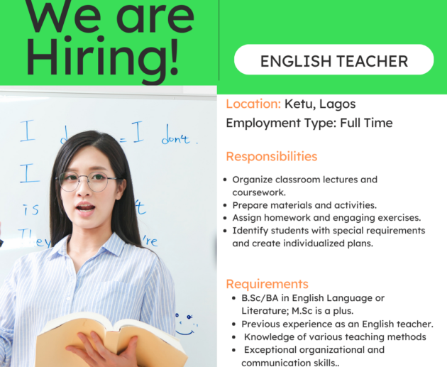 English Language Educator in Ketu