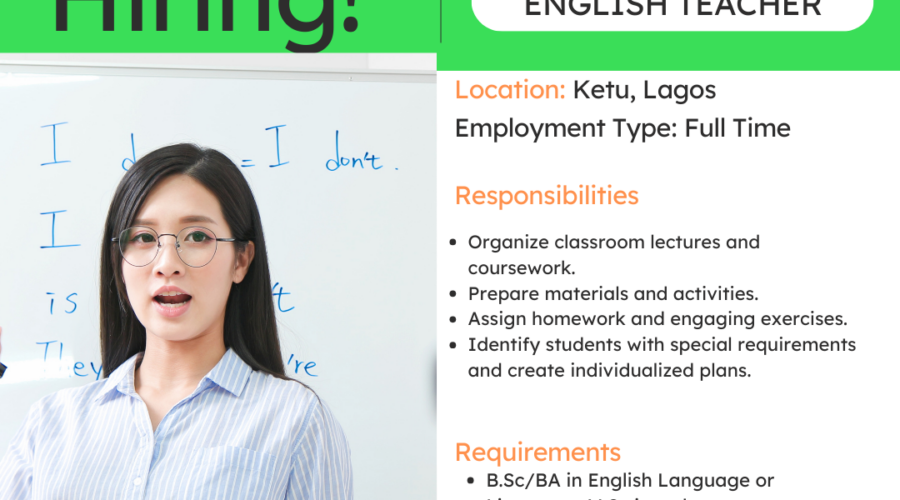 English Language Educator in Ketu