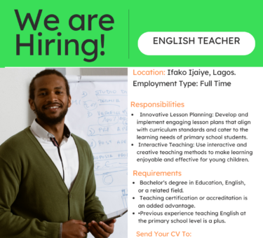 Primary School English Language Teacher at Taqwa Schools