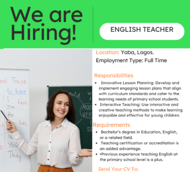 English Teacher in Yaba