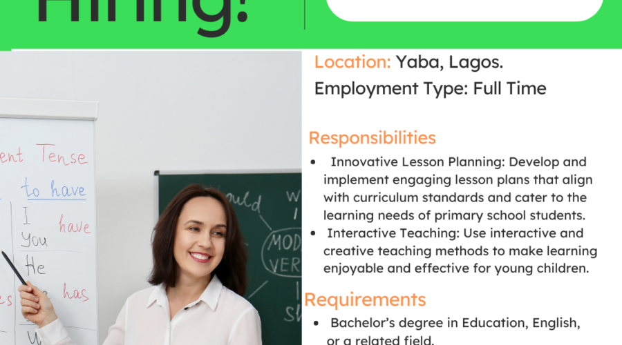 English Teacher in Yaba