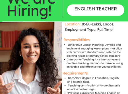 English Teacher in Ibeju-Lekki