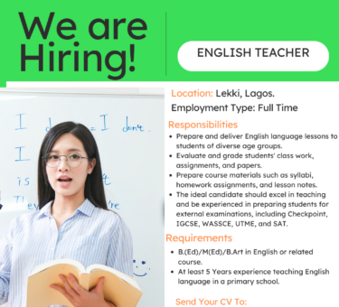 English Teacher in Lekki