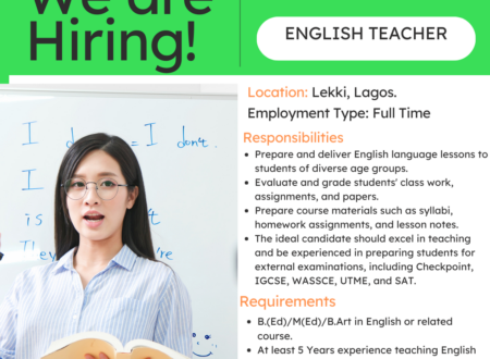 English Teacher in Lekki