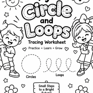 Printable Preschool Circles And Loops Tracing Worksheet