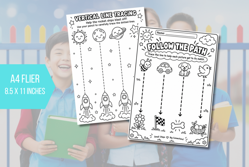 Printable Preschool Vertical and Horizontal Tracing Bundle